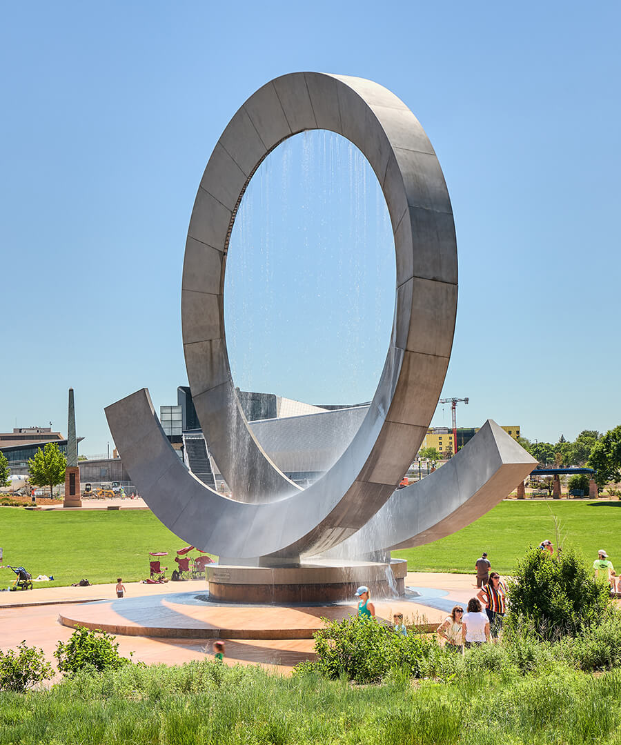 Julie Penrose fountain nearby Park Union