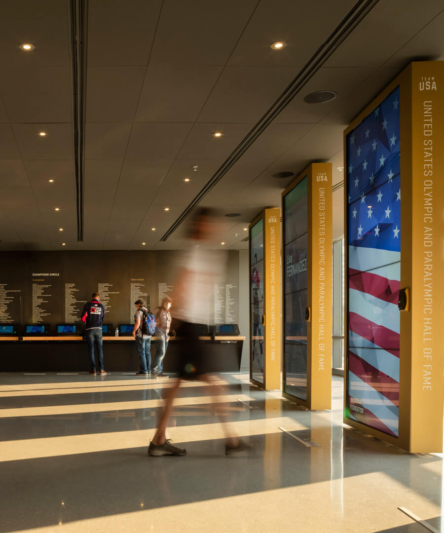 US Olympic Museum lobby in Colorado Springs
